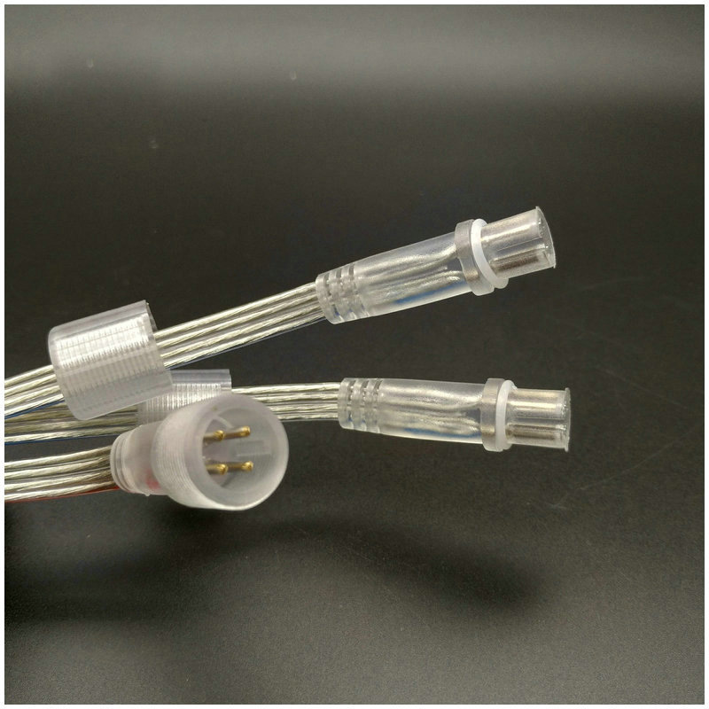4PIN 1to2 Transparent Waterproof Male And Female Plug Connector 4PIN 1to2 Transparent Waterproof Male And Female Plug Connector